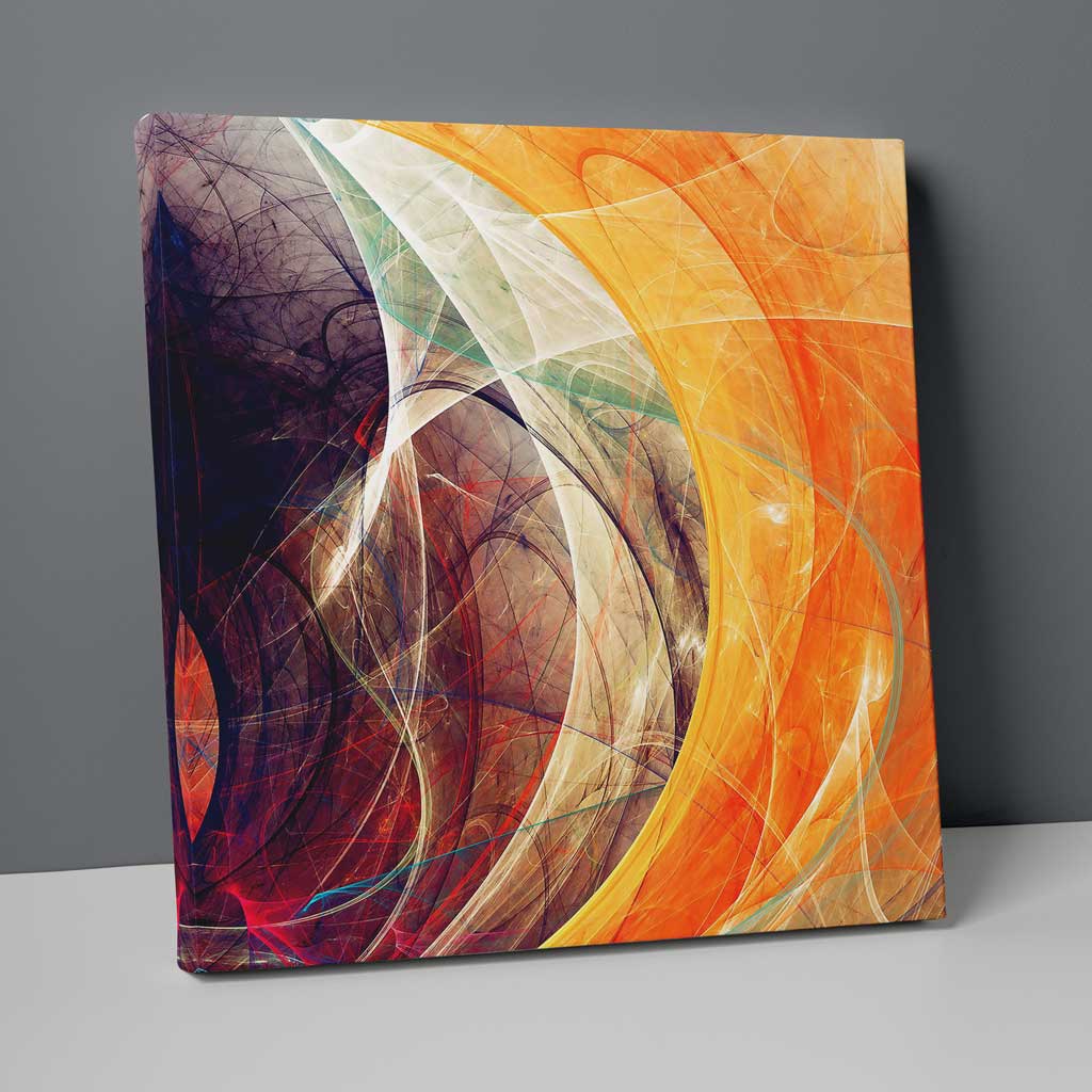 Abstract Fractal Multicolor No. 3 Print on Canvas | Bowlift