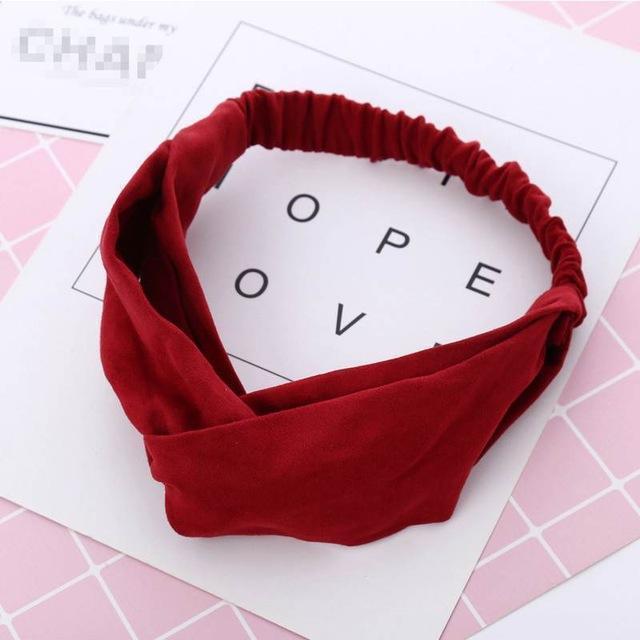 BowLift | Vintage Cross Knot Suede Headband