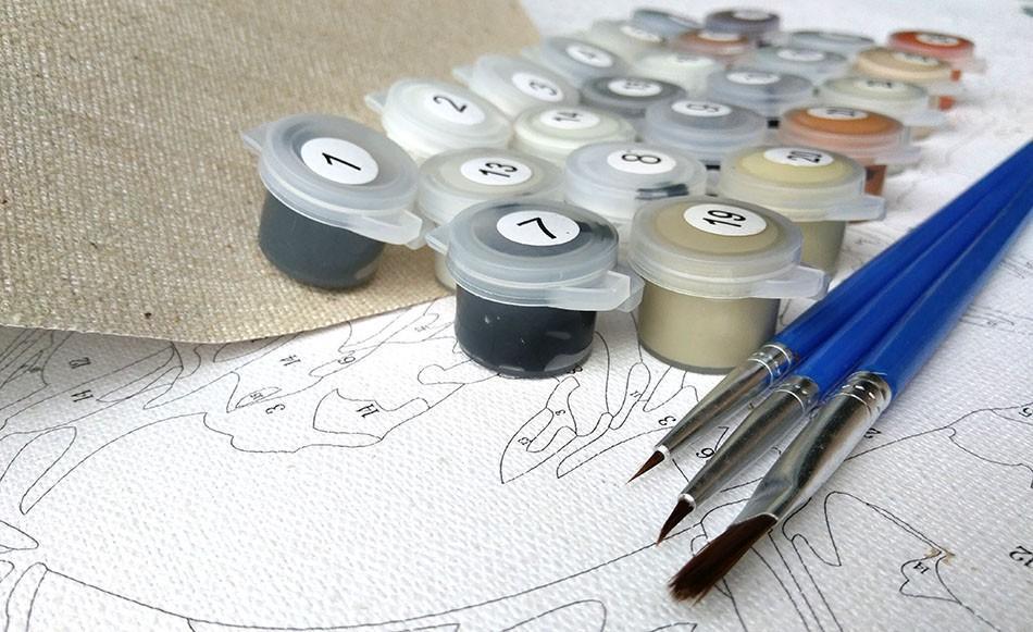 An Abundance of Flowers - Van-Go Paint-By-Number Kit | Bowlift