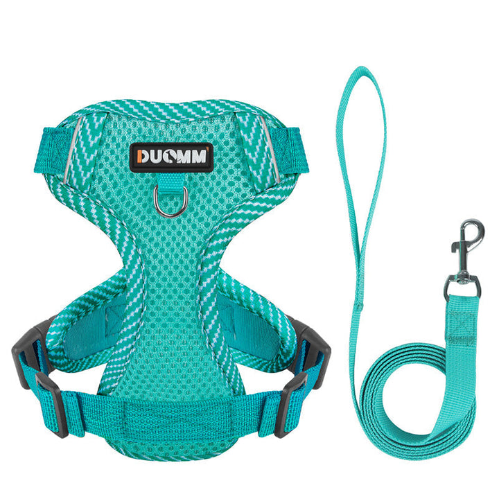 Reflective Harness and Leash Set for Small Dogs - AirFlex Bowlift