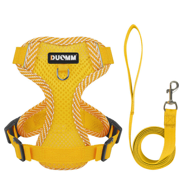 Reflective Harness and Leash Set for Small Dogs - AirFlex Bowlift