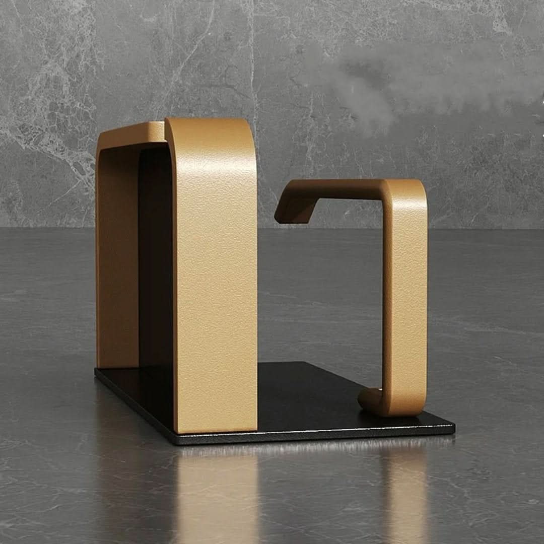 BowLift | Modern Wall-Mount Toilet Paper Holder – Metal Finish