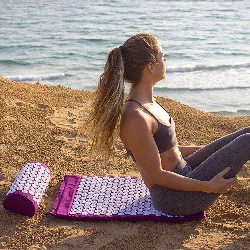 BowLift | RELAXPRESS – Acupressure Yoga Mat and Pillow Set for Optimal Relaxation and Pain Relief