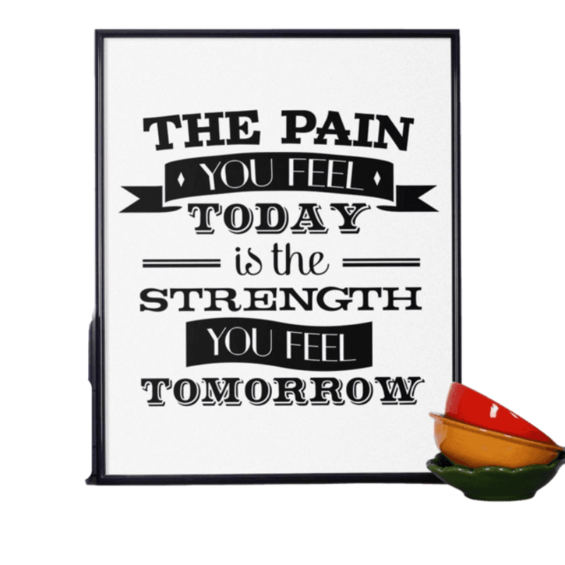 Motivational Fitness Motivation  - Canvas Wall Art Painting | Bowlift