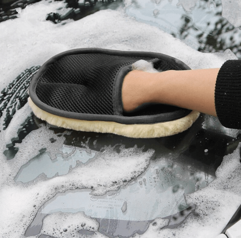 BowLift | Soft Wool Car  Microfiber Cleaning Gloves