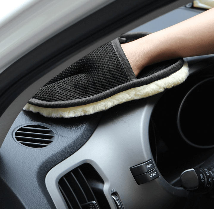 BowLift | Soft Wool Car  Microfiber Cleaning Gloves