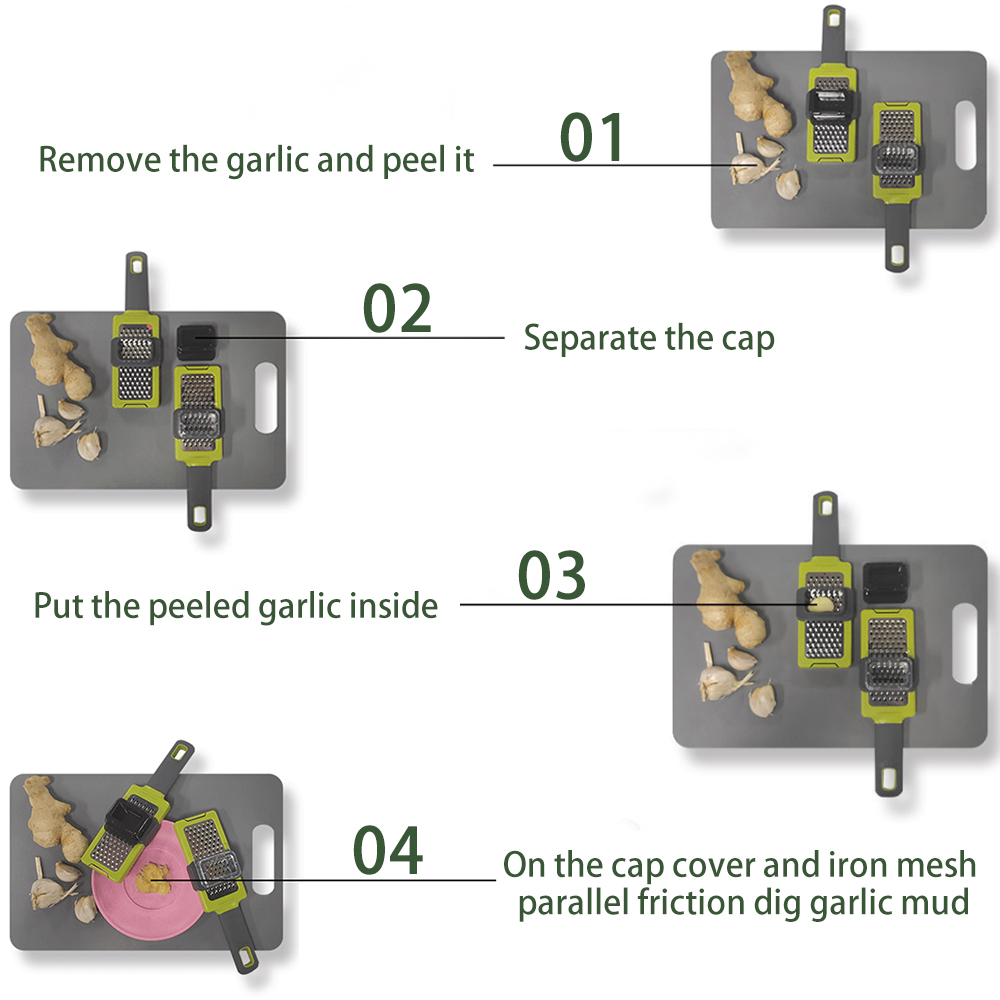 BowLift | Stainless Steel Manual Garlic Grinder