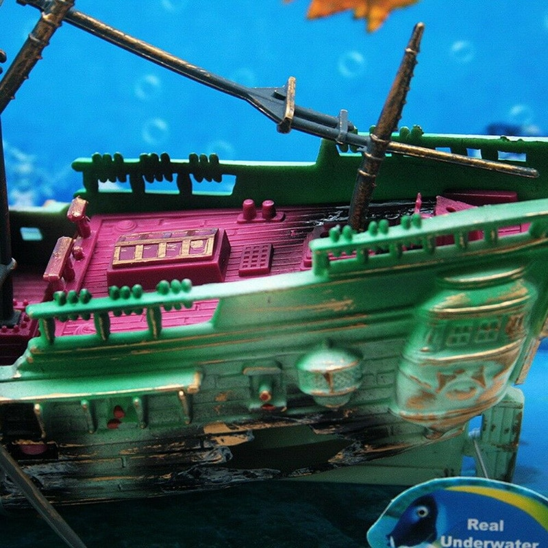 Large Shipwreck Aquarium Decoration | Bowlift