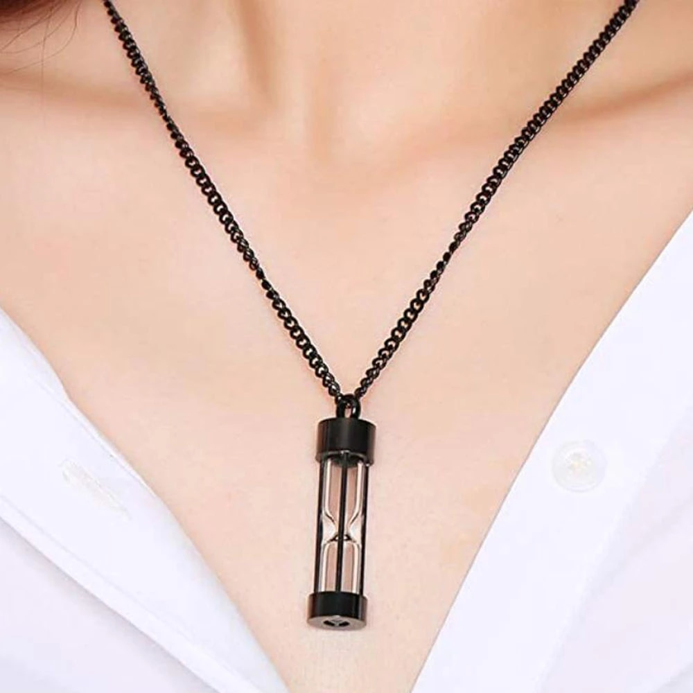 BowLift | Memory Hourglass Glass Necklace