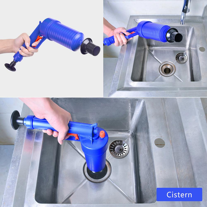 BowLift | High Pressure Air Drain Clog Remover Pump Plunger Kit