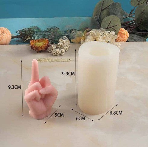 BowLift | Middle Finger Hand Gestures Artsy Candle DIY Molds