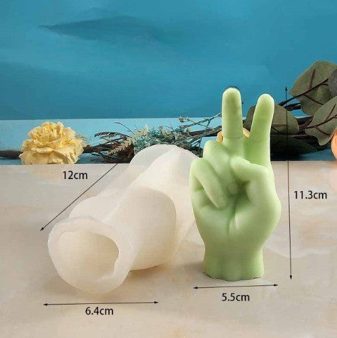 BowLift | Middle Finger Hand Gestures Artsy Candle DIY Molds