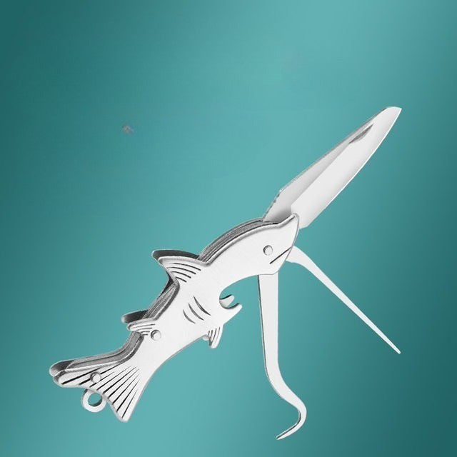 Sharp Shark Multifunctional Toothpick Knife Keychain | Bowlift