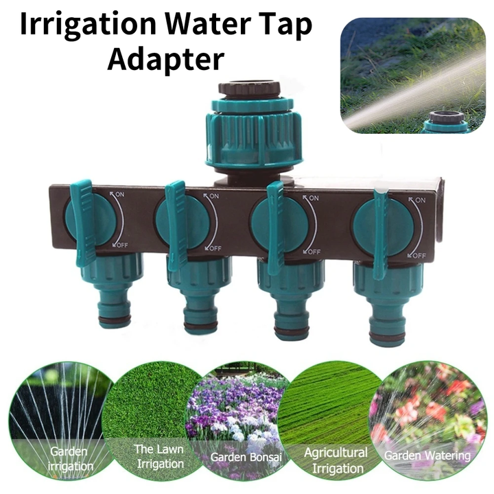 4-Way Garden Tap Water Splitter | Bowlift