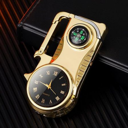 Compass Fire Camping Windproof Lighter Watch | Bowlift