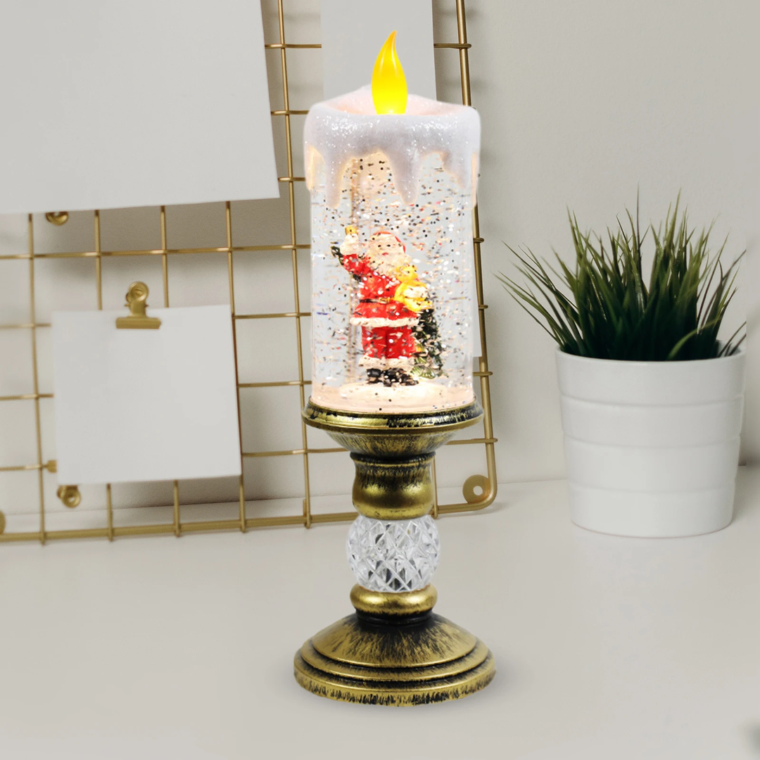 Crystal Echo Christmas Water Candle | Bowlift
