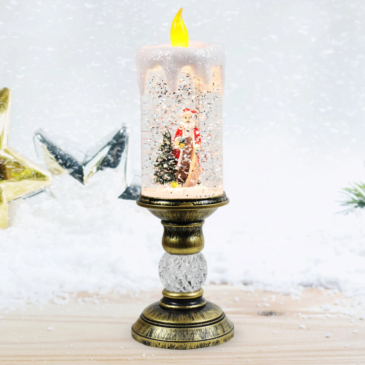 Crystal Echo Christmas Water Candle | Bowlift