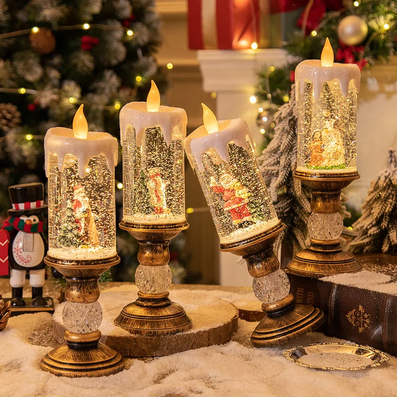 Crystal Echo Christmas Water Candle | Bowlift