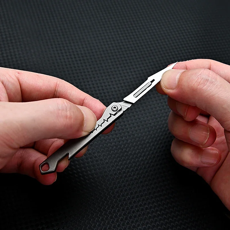 Titanium All-Purpose Foldable Sharp Cutter Knife | Bowlift