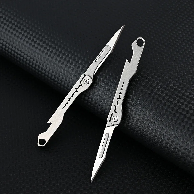 Titanium All-Purpose Foldable Sharp Cutter Knife | Bowlift
