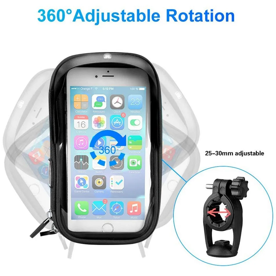 Motorcycle Handlebar  Waterproof Universal Phone Holder | Bowlift