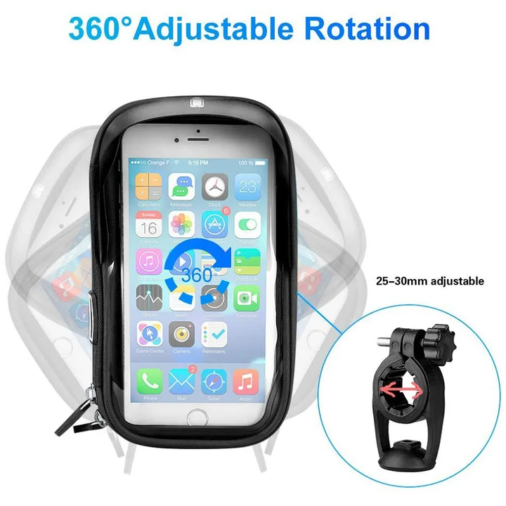 Motorcycle Handlebar  Waterproof Universal Phone Holder | Bowlift