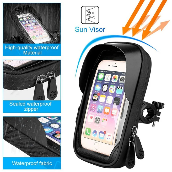 Motorcycle Handlebar  Waterproof Universal Phone Holder | Bowlift