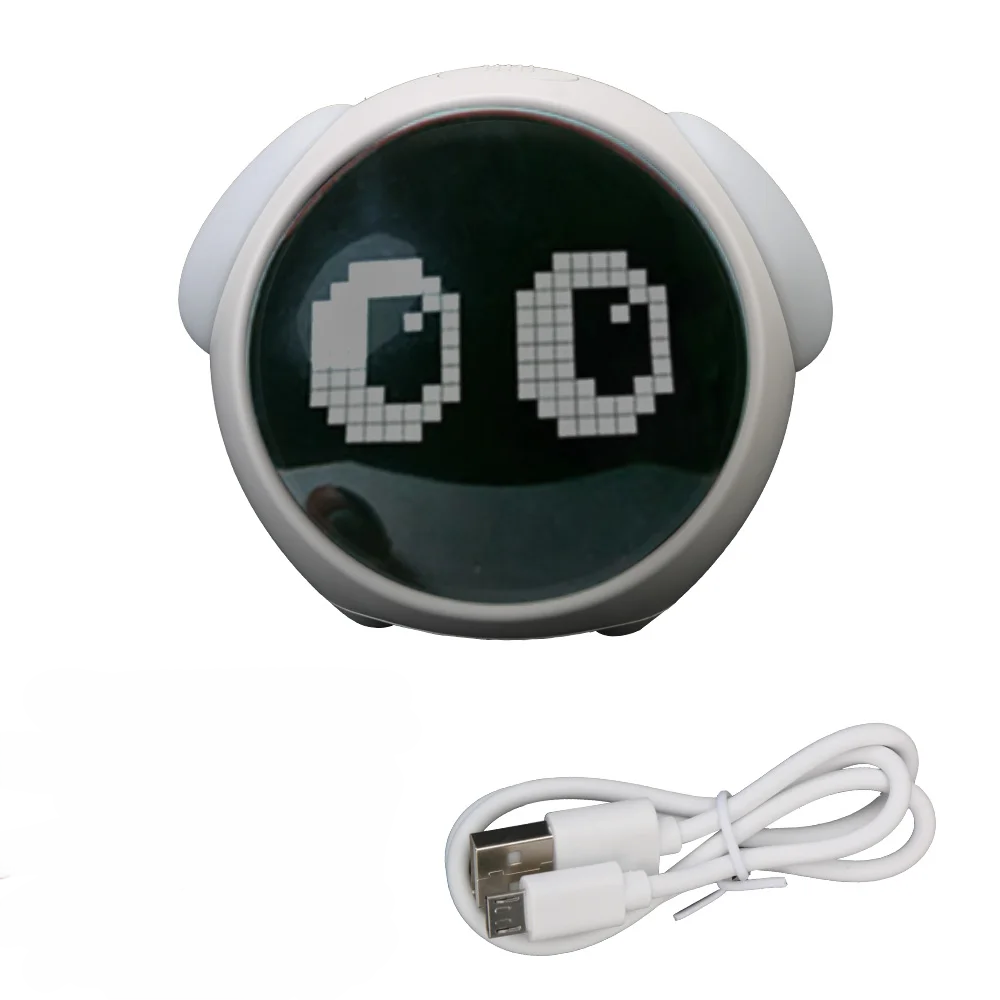 Cute Expression Night Light Alarm Clock | Bowlift