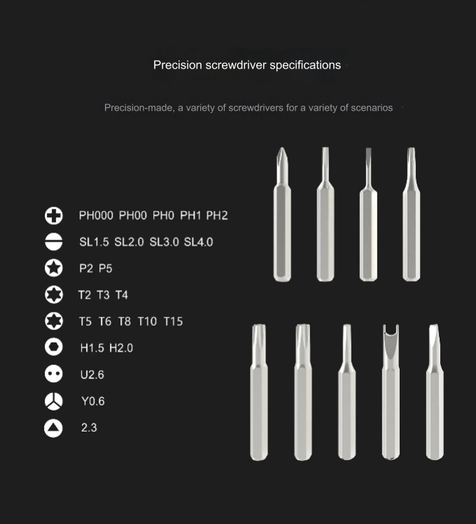 Magnetic Precision Screwdriver Repair Set | Bowlift