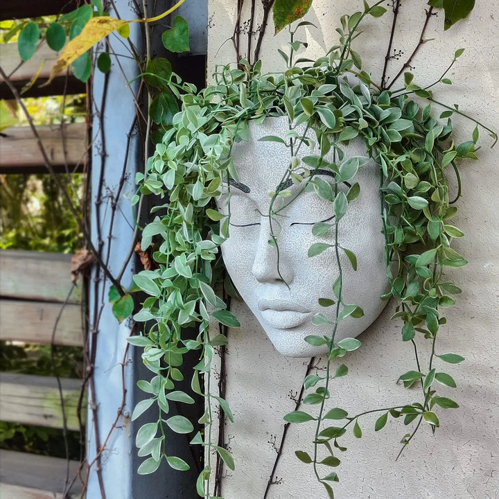 BowLift | Resin Human Face Hanging Planter - FaceVibe