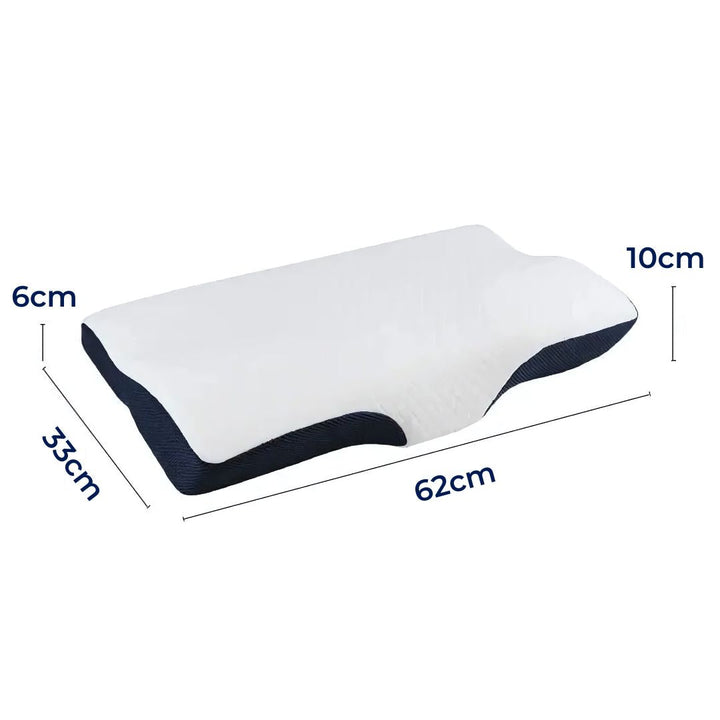RestAlign Memory Foam Neck Support Pillow | Contoured Alignment for Neck Pain Relief and Improved Sleep Quality Bowlift