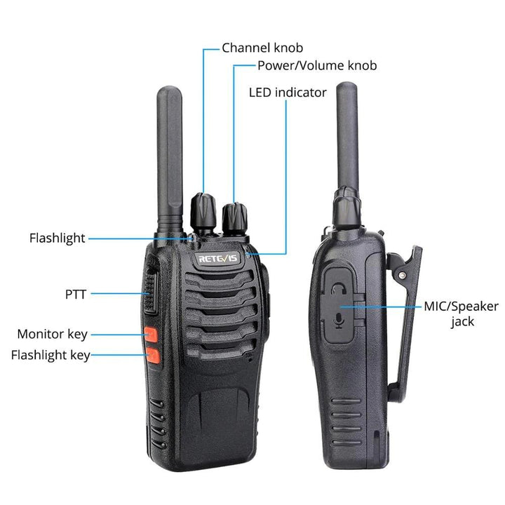 BowLift | Radio Walkie Talkie 2 pcs USB Charging
