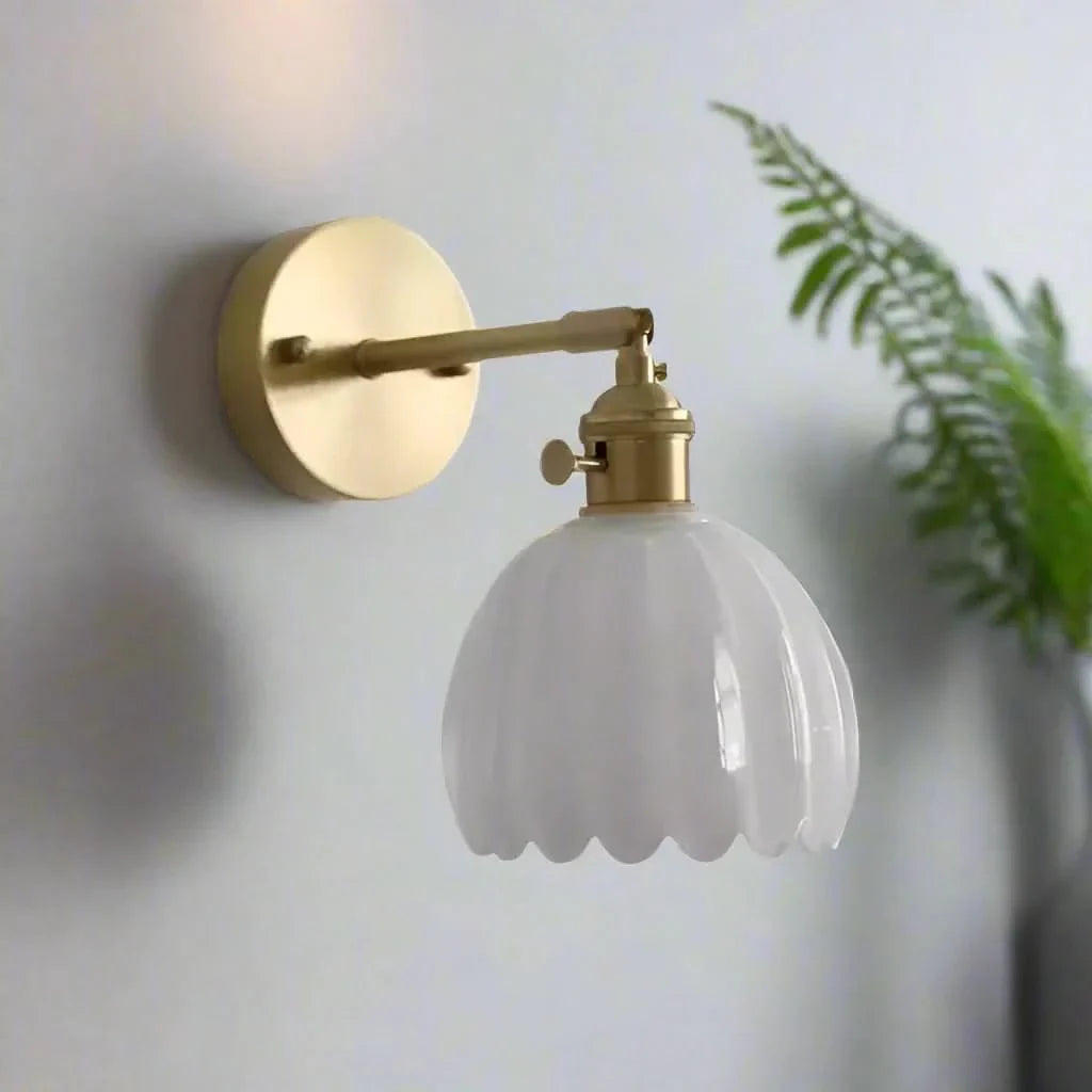 BowLift | Vintage Tulip Glass Wall Sconce Light