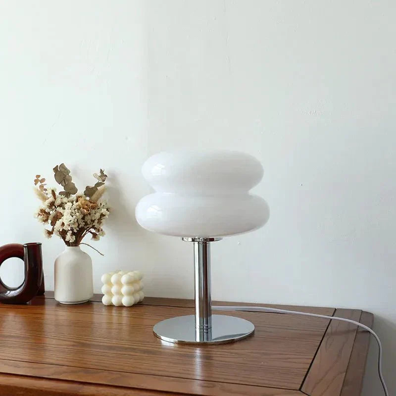 BowLift | Retro Macaron Table Lamp made of colored glass