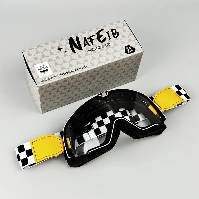 BowLift | RETRO RIDE GOGGLES – Vintage Motorcycle Eyewear with 100% UV Protection