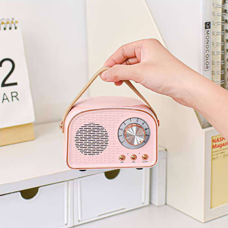 BowLift | Retro Round Radio Bluetooth Speaker