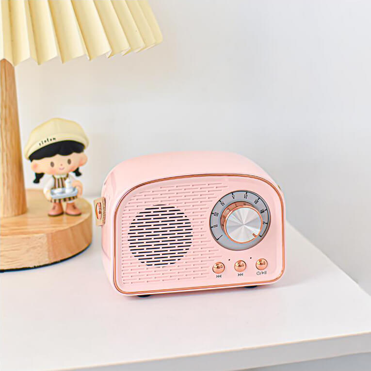 BowLift | Retro Round Radio Bluetooth Speaker
