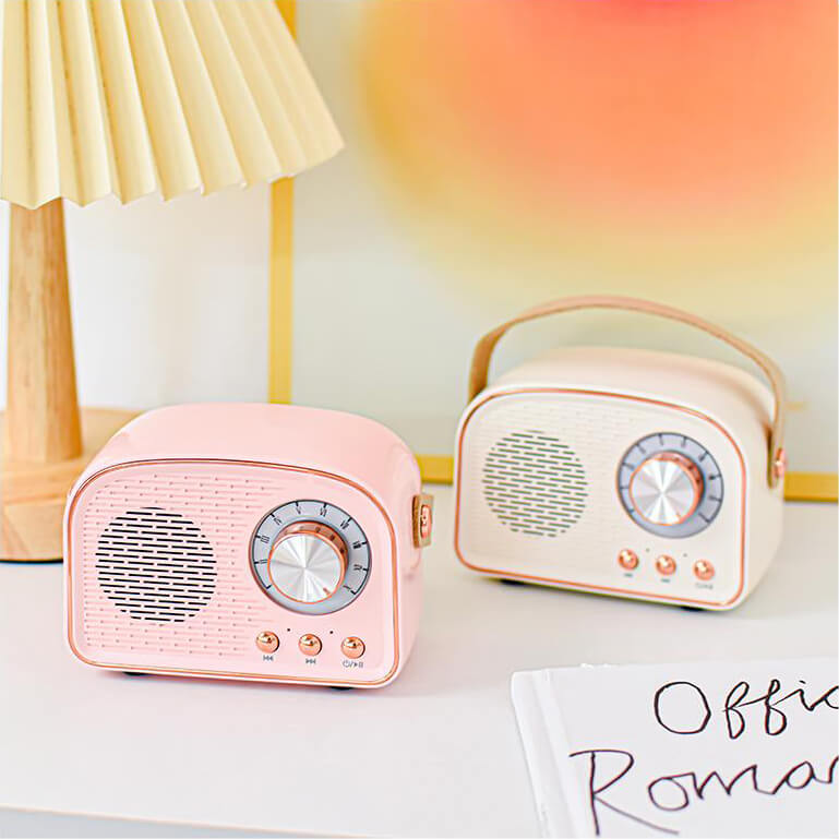 BowLift | Retro Round Radio Bluetooth Speaker