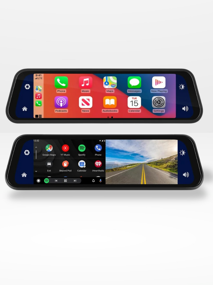 BowLift | Rearview Mirror Dash Cam 4K Front & Rear | CarPlay & Smart Driving Assistant