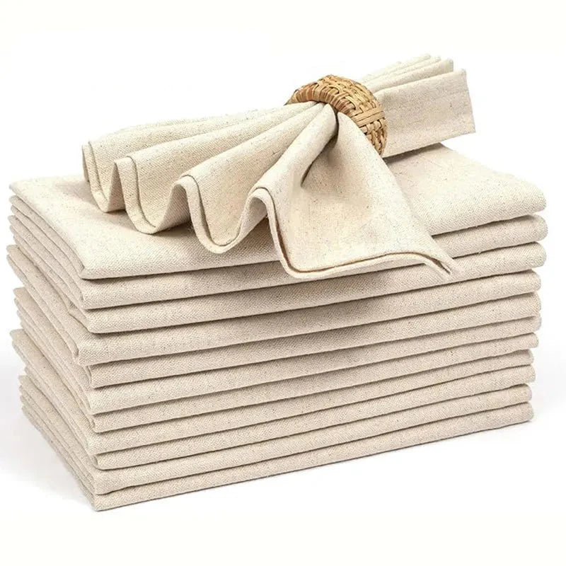 Reusable Polyester Tablecloth Napkins Thickened Durable Table Napkins | Bowlift
