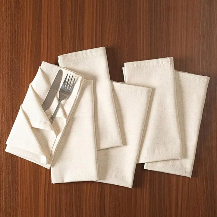Reusable Polyester Tablecloth Napkins Thickened Durable Table Napkins | Bowlift