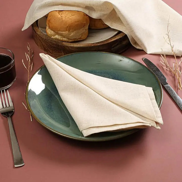 Reusable Polyester Tablecloth Napkins Thickened Durable Table Napkins | Bowlift