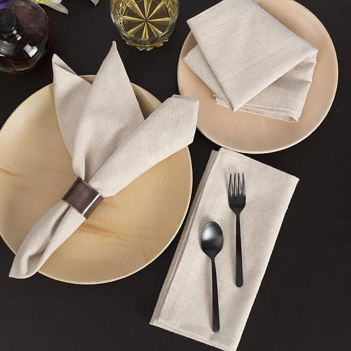 Reusable Polyester Tablecloth Napkins Thickened Durable Table Napkins | Bowlift