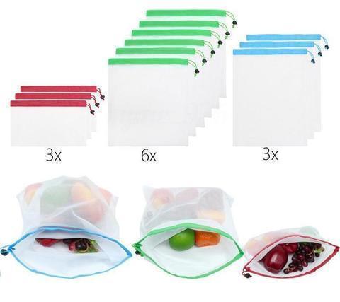 BowLift | Reusable Refrigerator Mesh Bags (12 pcs)