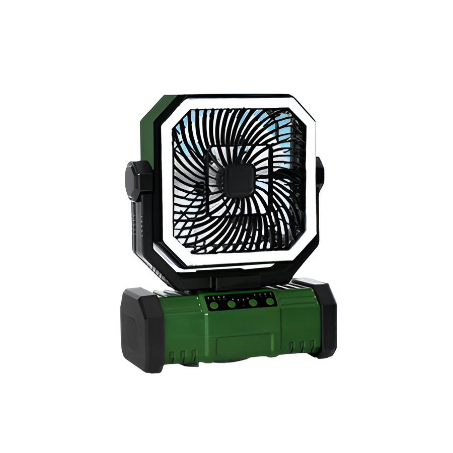 Rechargeable Camping Fan with 20000mAh Battery, 4 Speeds and LED Lantern | Bowlift