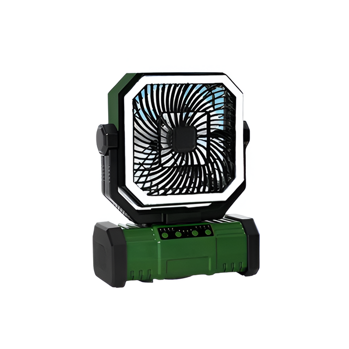 Rechargeable Camping Fan with 20000mAh Battery, 4 Speeds and LED Lantern | Bowlift