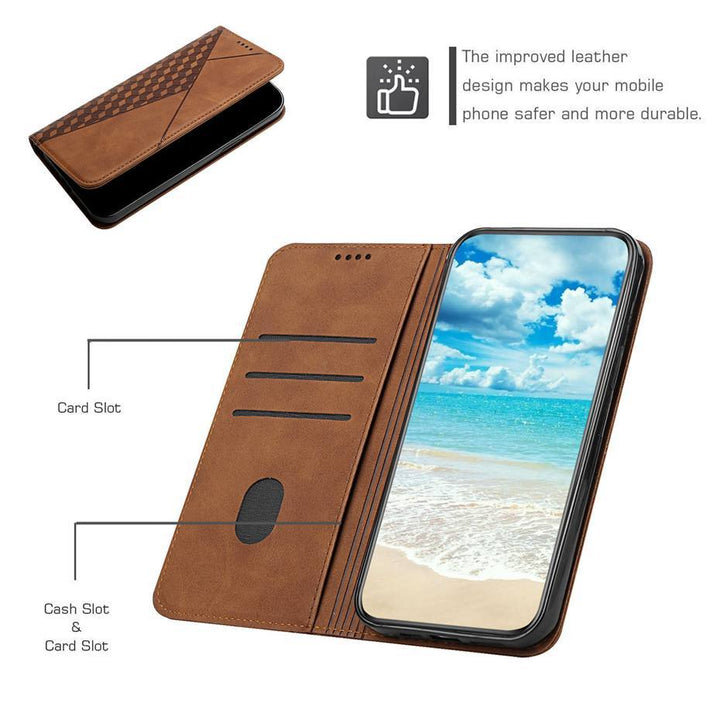 BowLift | Rhombus pattern wallet case for Samsung Galaxy S21/S20