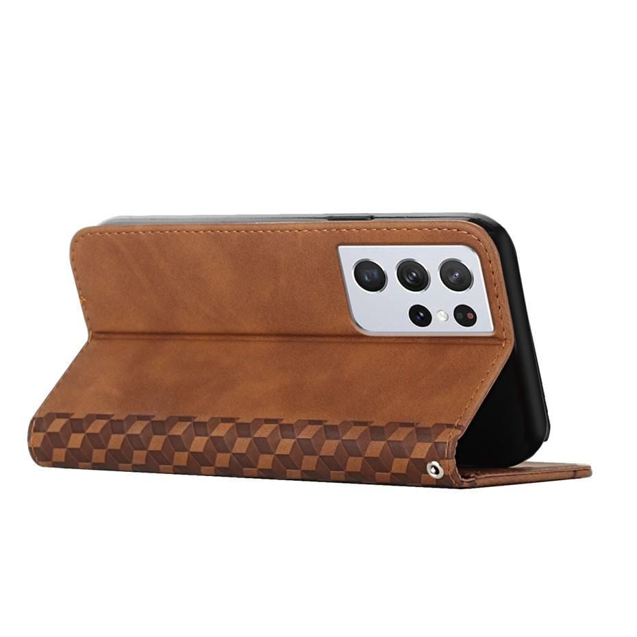 BowLift | Rhombus pattern wallet case for Samsung Galaxy S21/S20