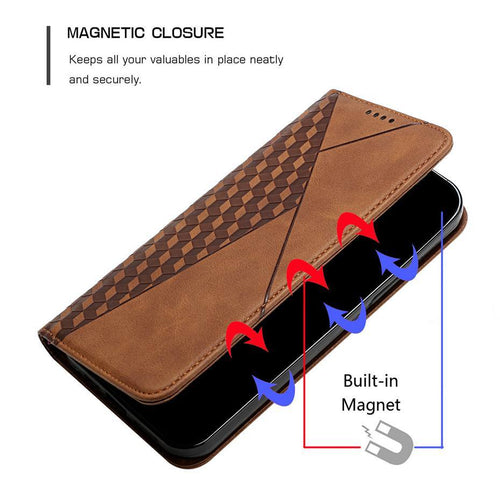 BowLift | Rhombus pattern wallet case for Samsung Galaxy S21/S20