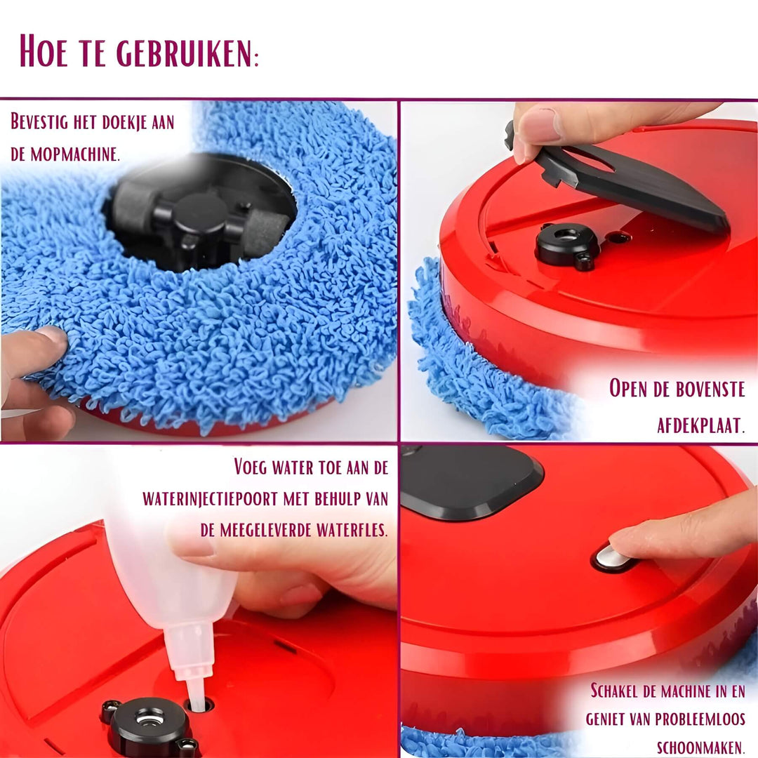 BowLift | Suction and Mopping Robot MobiSweep | 3-in-1 Function | Self-Charging & Whisper Quiet | Compact 25×25×6.5 cm